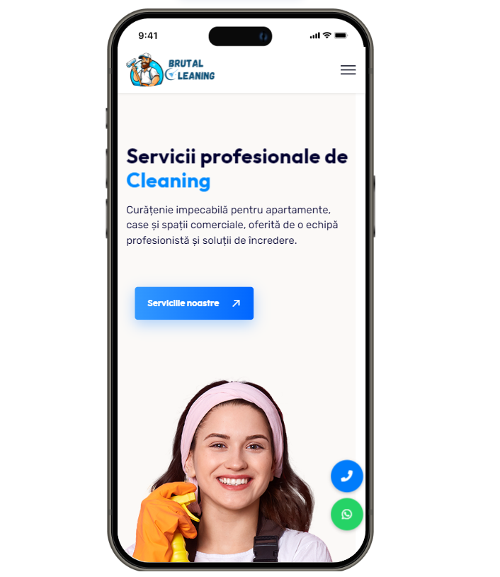 Creare site si opitmizare seo pentru firma de cleaning
